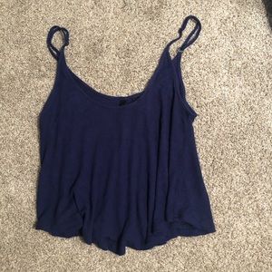 Cropped flowy shirt